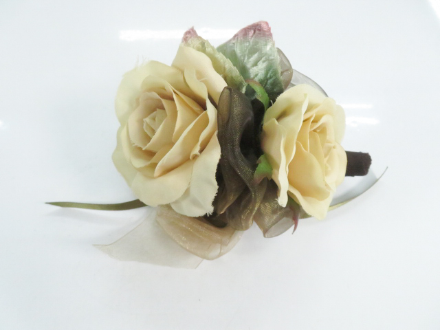 リサイクル 和装小物 ブローチ 花 薔薇